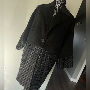 Catherine Malandrino Faux Leather Coat NEW